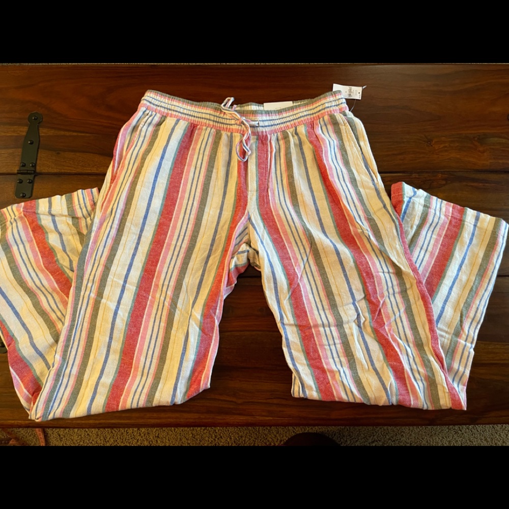 OLD NAVY Striped Linen Pants